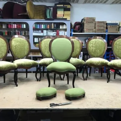 Trabajo de tapicería de Tapicería Delgado, Mahón (Menorca)